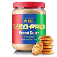 Steel Supplements Veg-PRO Vegetable Pea Protein Isolate Powder Supplement Natural Organic Vegan 1.5 Pounds (Peanut Butter)