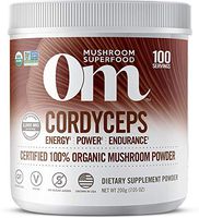 Om Organic Mushroom Superfood Powder, Cordyceps, 7.05 Ounce (100 Servings), Energy and Endurance Support Supplement