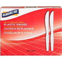 Genuine Joe 10431CT Heavyweight Disposable Knives Knife, White