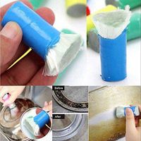2Pcs Magic Stainless Steel Brush Stick Metal Rust Remover Cleaning Tool - SoundsBeauty