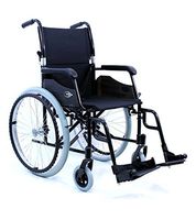 New Karman LT-980 (LT-980-BK) Ultra Lightweight Wheelchair with Swing Away Footrest in Black, 18" Seat Width 24 lbs. & Includes A Universal Wheelchair Seat Belt