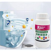 Weite Fast Foaming Toilet Bowl Cleaner Natural Sewer Pipes Deodorant, Kitchen Bathroom Effective Disinfectant for Washer Machine, Drainage Pipe, Sink, Floor Tile (White)