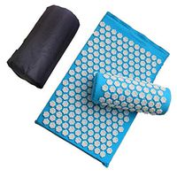Lotus Acupuncture Massage Pads Back and Neck Pain Relief Acupressure Mat and Pillow Set Relieves Stress, Back, Neck, and Sciatic Pain
