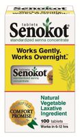 Senokot Senokot Natural Vegetable Laxative Ingredient 100 tablets (12 pack)
