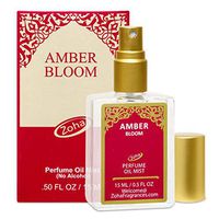 Amber Bloom Perfume Oil Mist (no alcohol spray) - Essential Oils and Clean Beauty Hypoallergenic Vegan Perfumes for Women and Men by Zoha Fragrances, 15 ml / 0.50 fl Oz