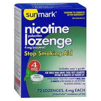 Sunmark Sunmark Nicotine Polocrilex Lozenge, Mint 72 each 4 mg