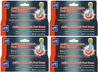 Set of 4 Lucky Super Soft Antifungal Athlete's Foot Cream - 1.5 Ounce Bottles - Ultimate Relief for Burning, Itching, and Cracking! (4)