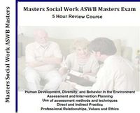 Masters Social Work ASWB Masters Exam, 5 Hour, 5 Audio CDs Review Course, ASWB Social Work Boards Exams Review MSW (Mp3 version available upon request)