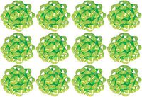 PMU Gift Bows Confetti, Large, Lime Green (12/Pkg) Pkg/1