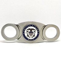 US Navy Cigar Cutter for Navy Cadet, Self-Sharpening Double Guillotine Blades in Gift Box by Cigar Cutters by Jim