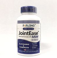 Farlong JointEase Advanced Formula with MSM 180 Tablets, Glucosamine & Chondroitin
