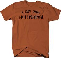 I am one hot (Flash) Mama! Funny Menopause T Shirt for Men XLarge