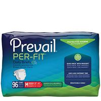 Prevail Per-Fit Protective Underwear, Maximum Plus Absorbency, Medium, 16 Count (Pack of 6 (96 Count))
