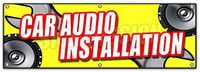 72" CAR Audio Installation Banner Sign Stereo Speakers Repair amps auto