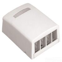 Panduit NK4BXIW-AY 4-Port Surface Mounting Box for LD3/LD5/LD10 Fitting, Off White