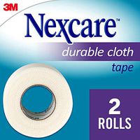Nexcare Durable Cloth First Aid Tape Roll, 2 Rolls