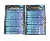 TE-CO Lot Of 60 Assorted Button Cell Batteries Watch Games Calculator High Power