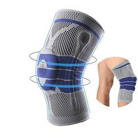 Sporthomer Knee pads, Knee Support Brace Compression Sleeves, Elastic & Adjustable Kneepad Silicon Padded Bracket/Patella Stabilizer/Warm Protector for Meniscus Tear Arthritis pain relief - 2 Pack