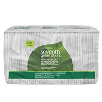 Seventh Generation Lunch Napkin, White Color, 1-ply, 250-Count Packs (Pack of 12)