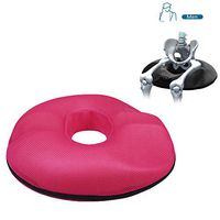 IRISH Donut Cushion, Anatomically-Shaped Female Relief Cushion from Lemon Hero for Hemorrhoids, Prostate Cushion, Pregnancy Cushion. Ultra Premium Comfort Foam Hemorrhoid Pillow (Man, Rose red)