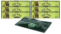 Zig Zag Organic King Size Rolling Papers with Smell Proof Pouch (6 Packs)
