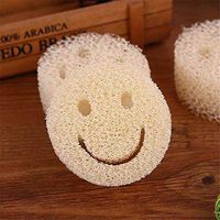 Motop 5Pcs Smiley Cleaning Sponge Multi-Purpose Scrub Sponges for Kitchen,Kitchen Household Cleaning Sponges Dishwashing Sponge Brush