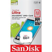 Sandisk Ultra 32GB Class 10 UHS-1 MicroSD MicroSDHC Card with MicroSDHC to Memory Stick MS Pro Duo Adapter for Sony PSP and Cybershot Cameras