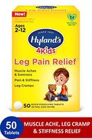 Hyland's 4 Kids Leg Pain Relief, Natural Relief of Muscle Aches & Soreness, Stiffness, Leg Cramps, 50 Tablets