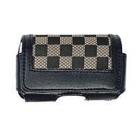 Insulin Pump Carrying Case/Pouch with Belt Clip Size V300(L3.25 X W2.0 X D1.0)(Checkered)