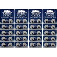 Powertron Forty (40) Button Cell Watch LR626 AG4 Batteries