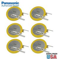 6X Panasonic CR-2032/VC1N 3V Lithium Coin Battery Horz 2 Pins for PC CMOS Toshiba Satellite CMOS RTC BIOS Battery C650, L635, L305, L305D, L355, L355D, L455, L455D, L505 L505D, L555, L555D, L650