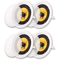 Acoustic Audio HD-8 in Ceiling 8" Speakers Home Theater Surround Sound 2 Pair Pack