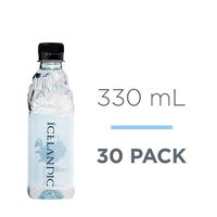 Icelandic Glacial Natural Spring Alkaline Water, 330 mL (30 Count)