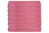 LTWHOME 24" Microfiber Wet or Dry Mop Pads in Red for Easy Cleaning (Pack of 6)