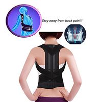 Back Brace Posture Corrector -Relief Back and Neck Pain- Back Lumbar Support Belt for Men and Women (L)