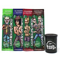 Lion Circus Hemp Wraps Variety Pack 4 Flavors (8 Packs)