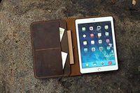 Personalized vintage distressed leather iPad cover case for 2017 iPad Pro 10.5 / New iPad Pro 10.5 leather cover portfolio IDP1005S