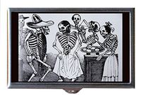 Posada Skeleton Party Day of The Dead Decorative Pill Box