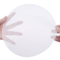Meolin Silicone Steamer Mesh Non-stick Pad Round Shape Dumplings Mat,Silica gel,13.7in