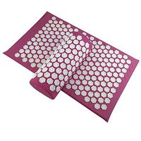 Lotus Acupuncture Massage Pads Back and Neck Pain Relief Acupressure Mat and Pillow Set Relieves Stress, Back, Neck, and Sciatic Pain