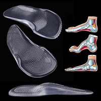 charmingshop-Health Care GEL 3/4 Arch Support pad for High Heels Flat Feet Orthotics Orthopedic Insoles Corrector for Shoes Woman Feet Care 2pcs