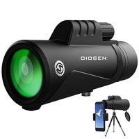 OIOSEN Monocular Telescope, Upgrade High Power 12x50 HD Dual Focus Scope with Smartphone Holder, Waterproof BAK4 Prism FMC with 23mm Large Eyepiece for Bird Watching, Hiking and Hunting