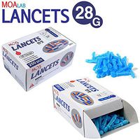 MOALAB Diabetic Aids Medical Blood Needle Lancets 28G x 200(pcs) / Box