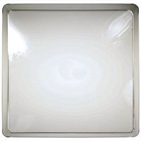 Clear 11.5 inch Square Plastic Tray 6 Ct
