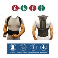 Back Posture Corrector & Adjustable Back Support - Premium Aid Back Brace Helps with Bad Shoulder,Clavicle Alignment and Cervical Neck Pain - Comfortable Medical Correction Device (M)