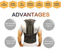 Back Brace Waist Support Belt - Helps Relieve Lower Back Pain, Round Shoulder, Sciatica, Scoliosis, Herniated Disc or Degenerative Disc Disease