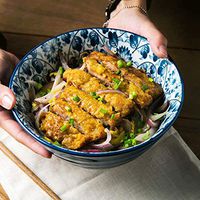 AXZHYX Bowl Creative Soup Bowl Steak Salad Ceramic Mixing Bowl Shallow Mouth Bowl Soup Bowl Home Multi-Function Ceramic Tableware Hotel Tableware Home Noodles Boiled Fish Soup Bowl