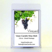 Vase Candle 2 Vineyard Melts | 2.8 oz Premium Highly Scented Soy Paraffin Wax Tarts | 50 Hours