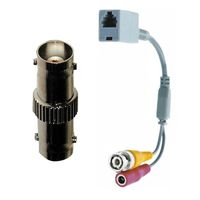 REVO America RRJBNCCOUP-BR RJ12 to BNC Adapter Coupler with BNC Female to Female Barrel Connector