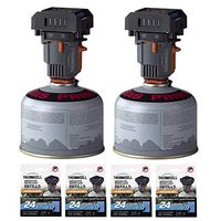 Thermacell - Two MR-BPR Backpacker Mosquito Repellers, Gen 2.0, and Four 24-Hour M-24 Mat Refill Packs Kit